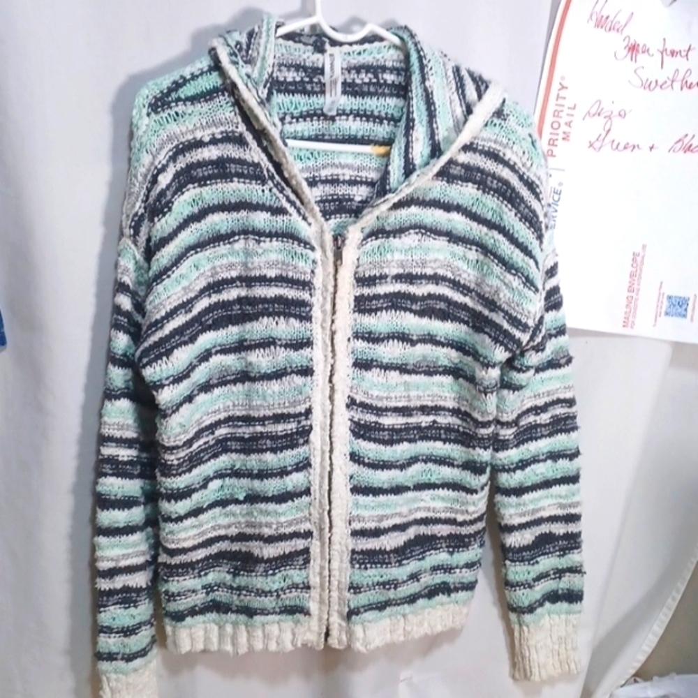BETHANY MOTA ZIP UP CARDIGAN SIZE M